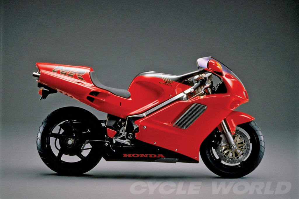 Hard to believe the $60,000 oval-piston 1992 Honda NR750 wasn’t just a concept bike.