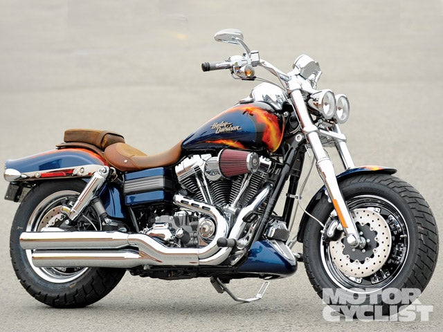 The paint, the chrome, and the power of the CVO Fat Bob let you know how much fun this motorcycle is.