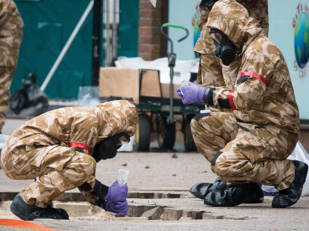 United Kingdom military cleaning up poison