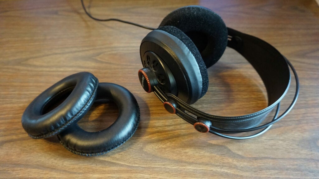 over-the-ear headphones with replacement pads