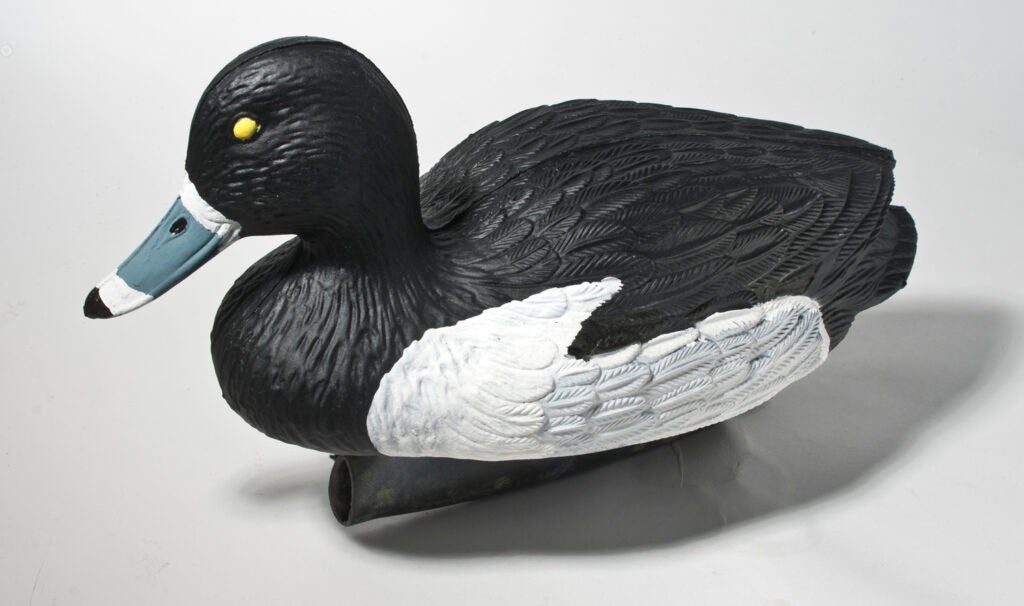 a recycled duck decoy