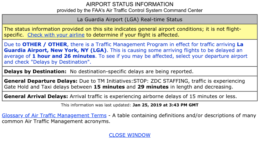 FAA flight delay plan