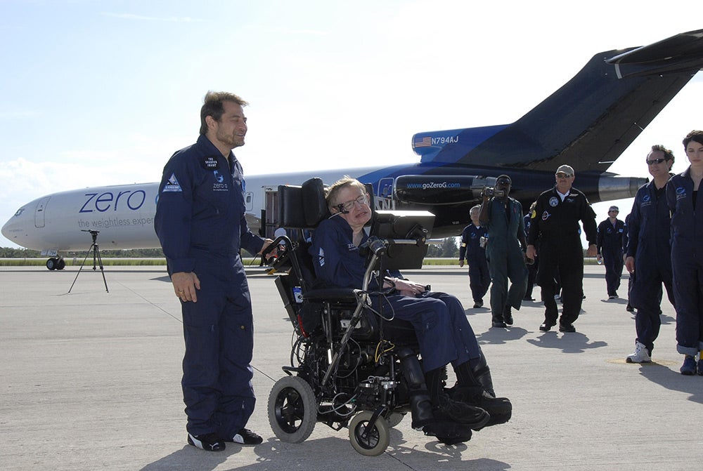 Stephen Hawking at Kennedy Space Center