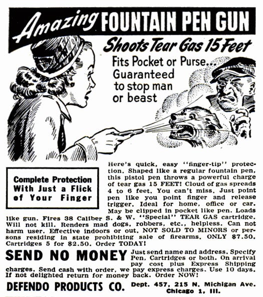 Cartridge of Tear Gas: February 1949
