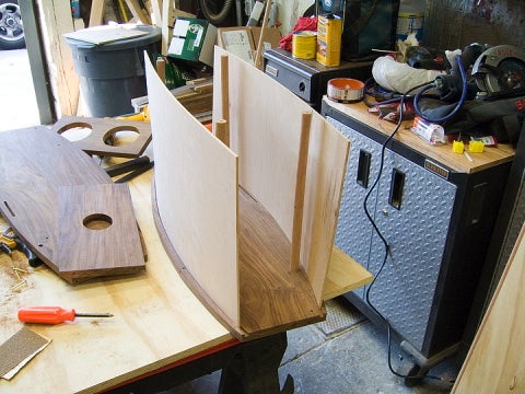 1/8-inch maple slid into router slots