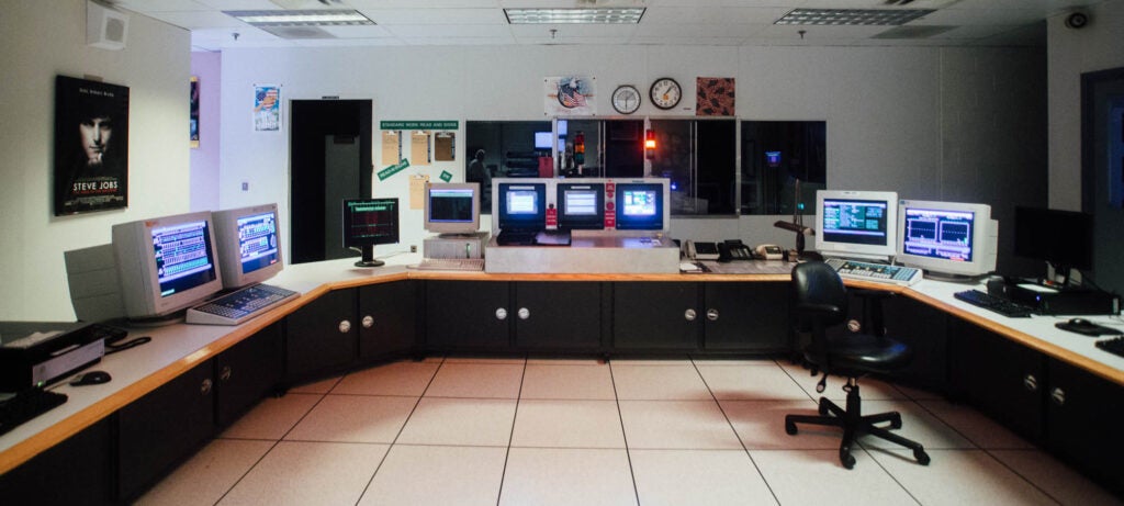 computers in master control room