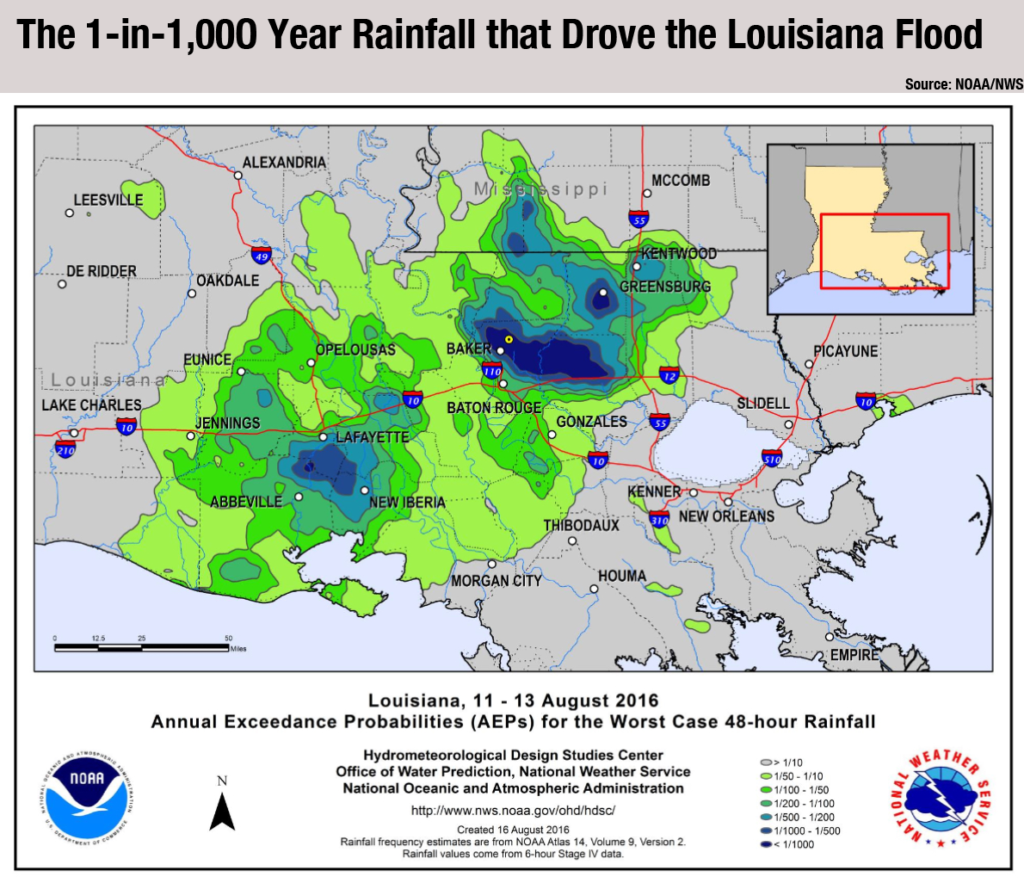 Historic rain and flooding in Louisiana