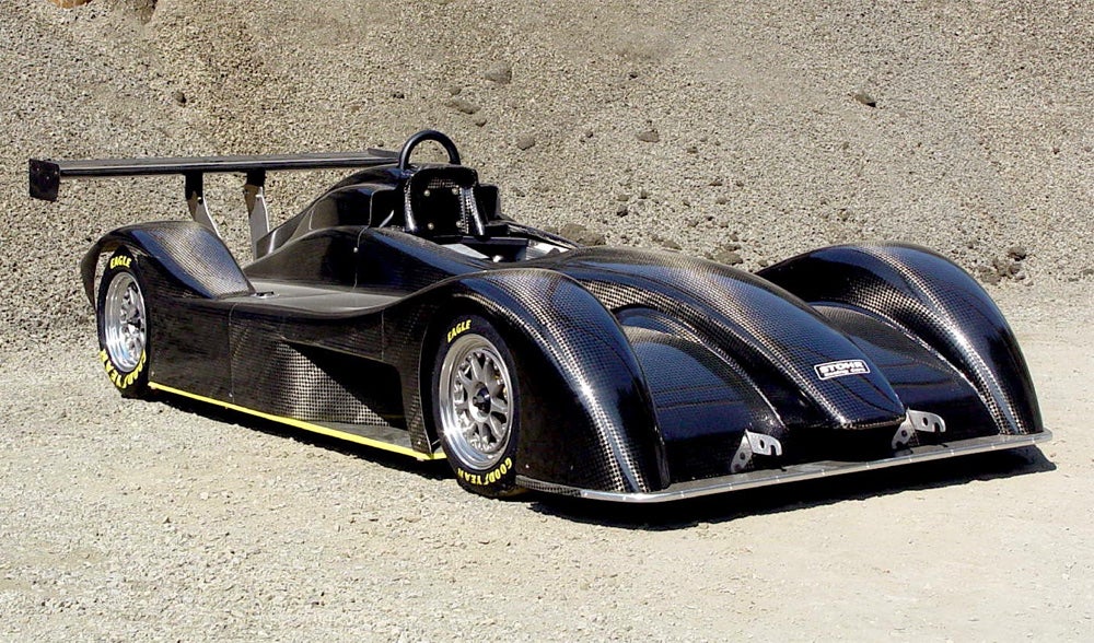 Carbon fiber race car