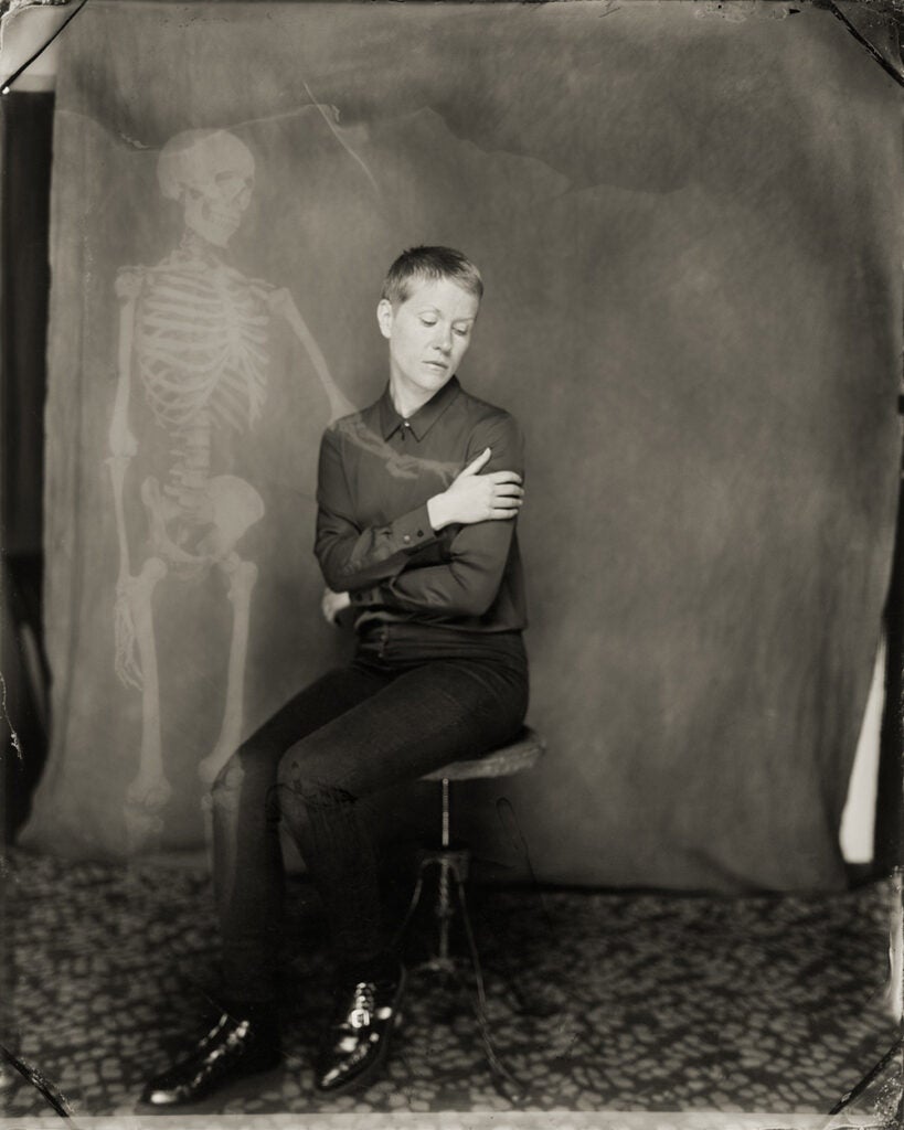 skeletal presence in photo