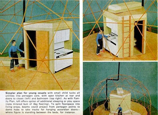 Dome Home Interior Design: April 1974
