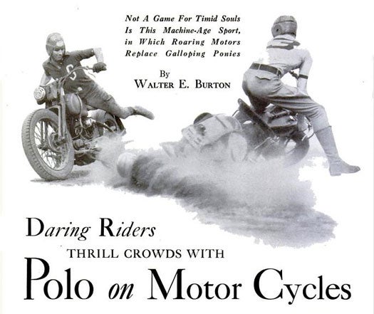 Motorcycle Polo: 1935