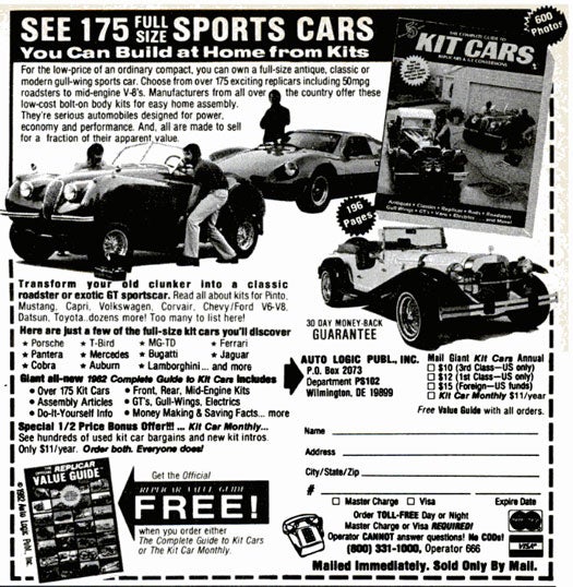 DIY Sports Cars: October 1982