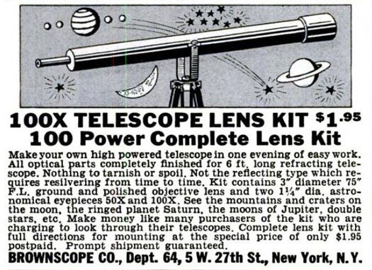 Telescope Lens Kit: April 1941