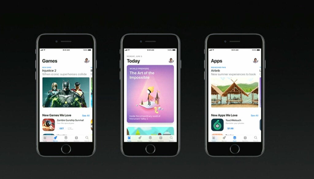 App store redesign iOS 11