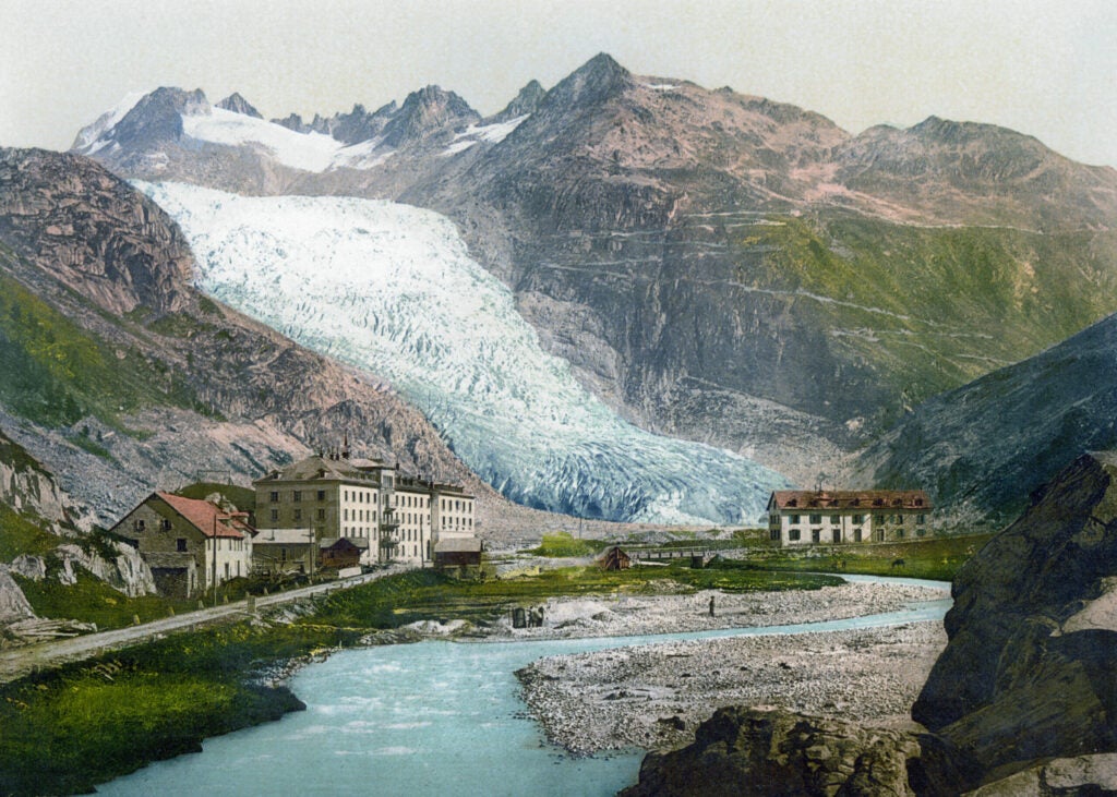 The Rhône Glacier circa 1900