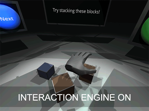 interaction engine on