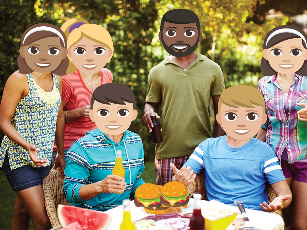 emoji character cookout