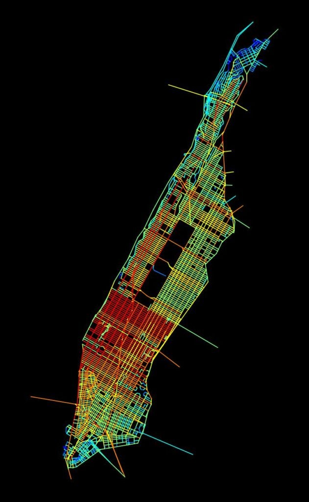 Manhattan street map