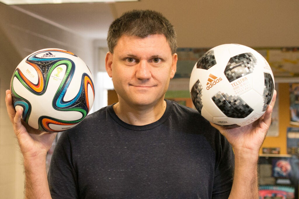 john goff with world cup balls