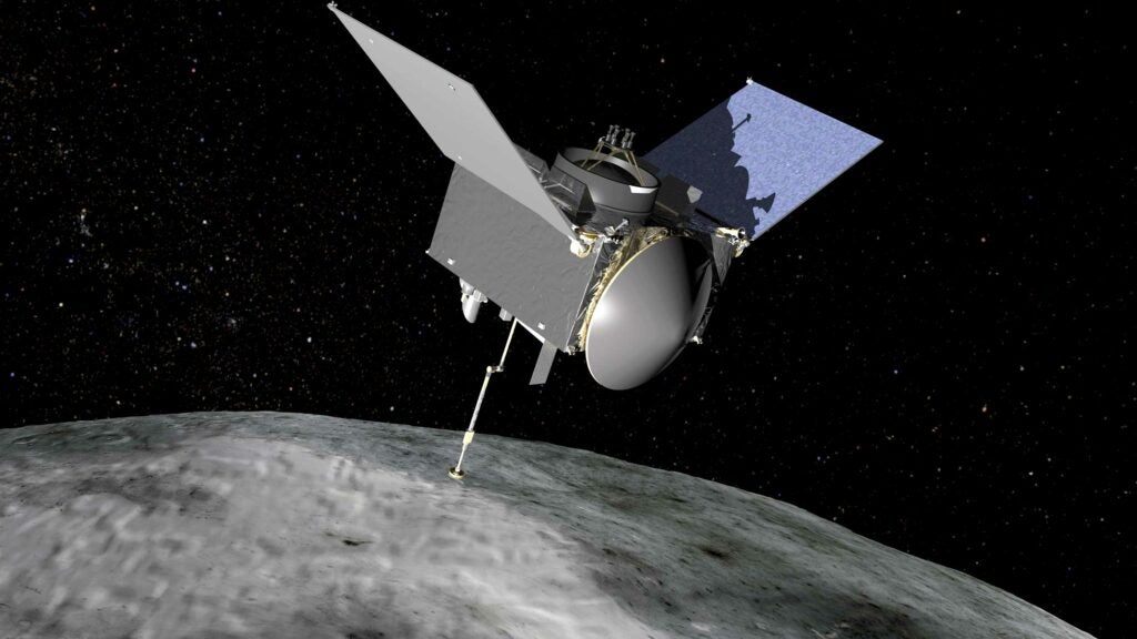 OSIRIS-REx spacecraft at bennu