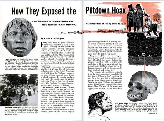 The Piltdown Hoax: April 1956