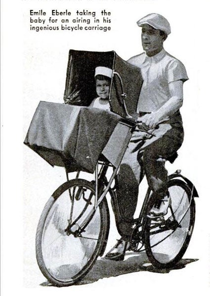 Baby Bicycle Seat: October 1938