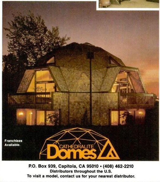 Cathedralite Dome Homes: July 1980