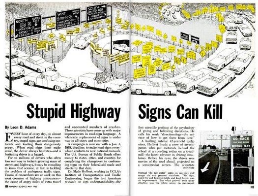 Killer Highway Signs: May 1965