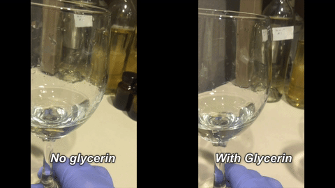 Ava experiments with glycerin