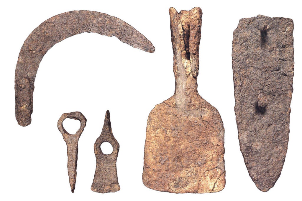 Ancient agricultural tools.