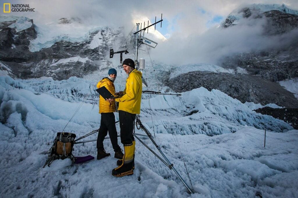 Weather station at Everest Base Camp