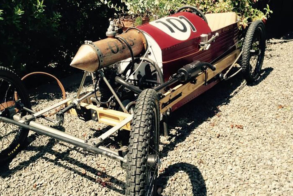 a cyclekart on gravel