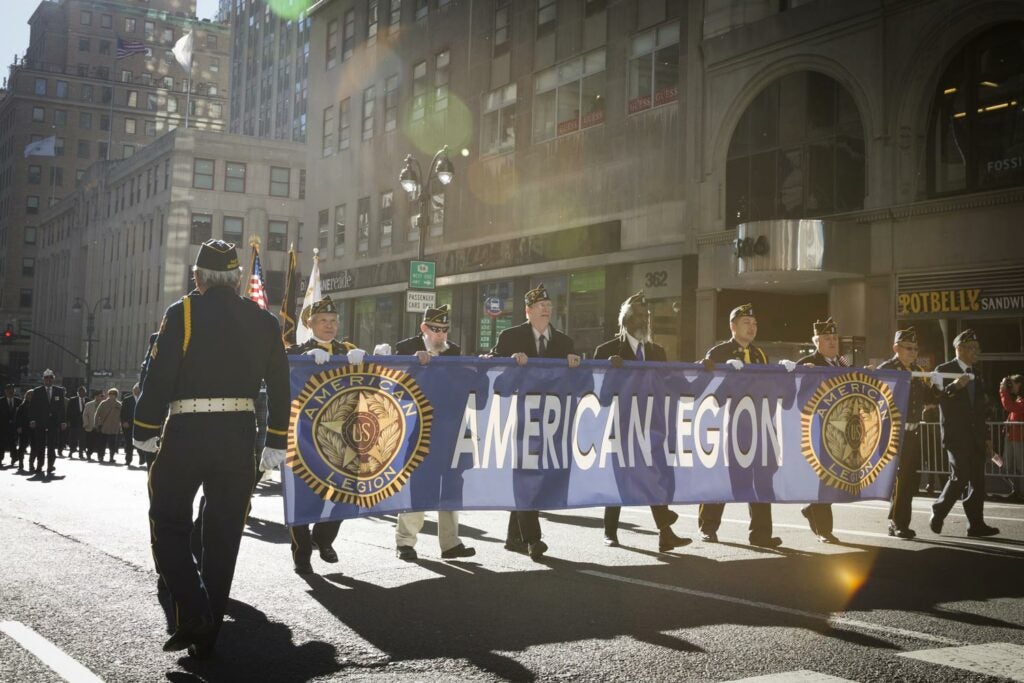 American Legion supporters