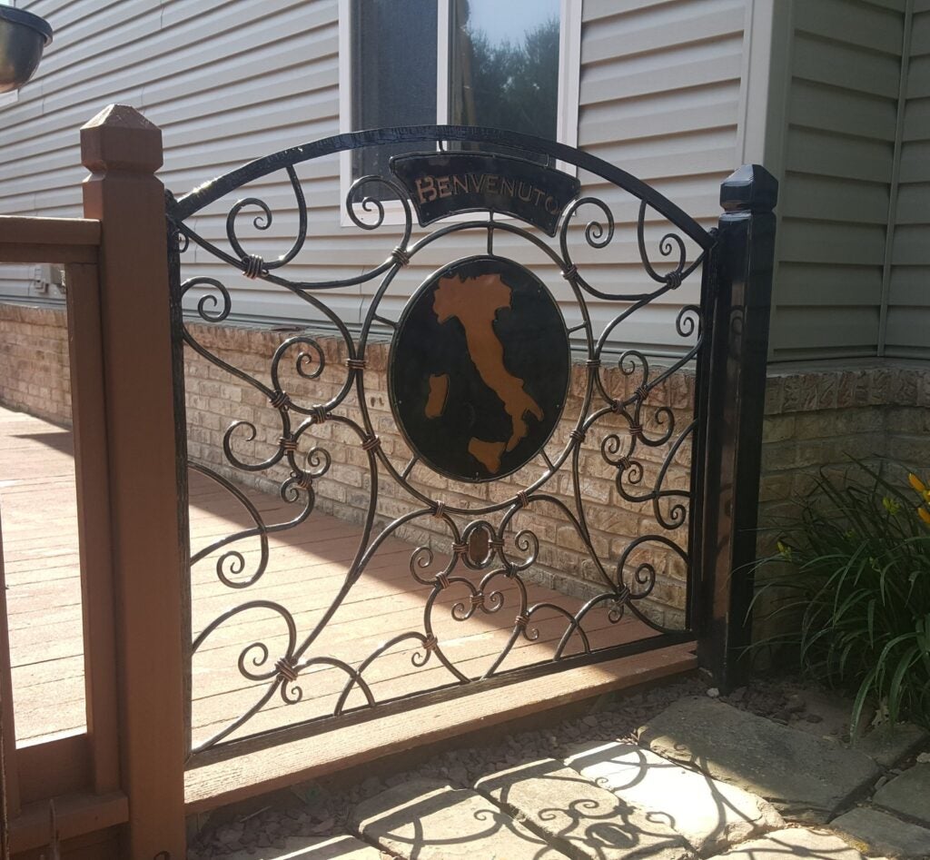 an iron gate made by Jennifer Horn