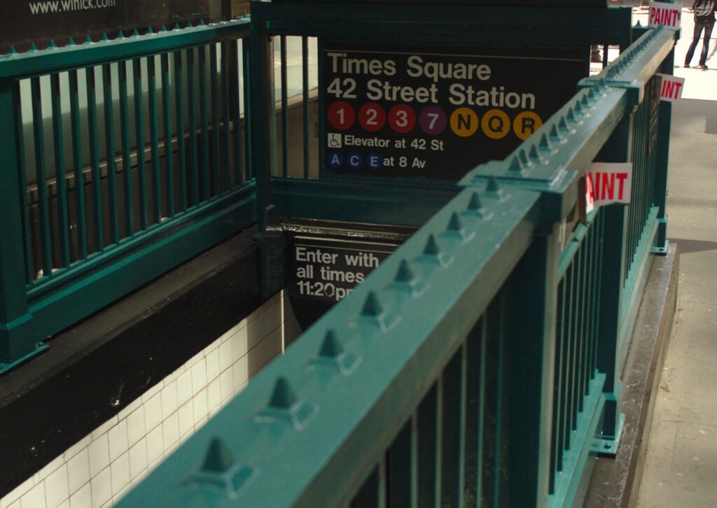 New York City subway entrance