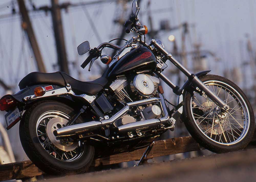 AKA the cheap chopper. If you enjoy working on and customizing your bikes to roll with the cool kids in town, an Evolution-era Softail is the quick-start solution. Easy to register and insure, few will be able to actually tell it’s a stock Harley.