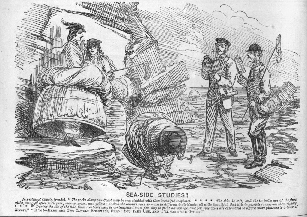 A cartoon of sea exploration from 1860