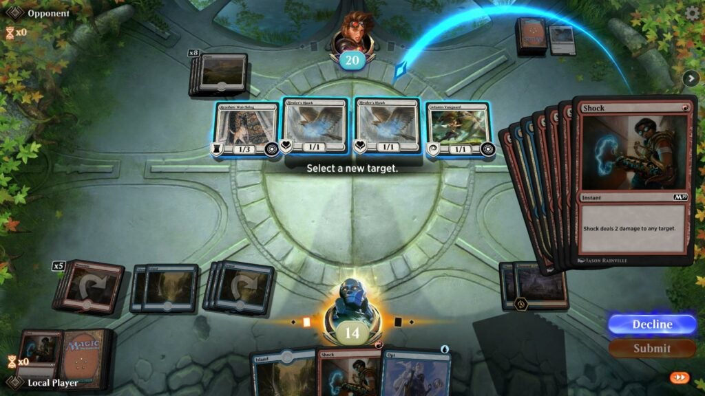 Magic: The Gathering Arena gameplay screenshot.