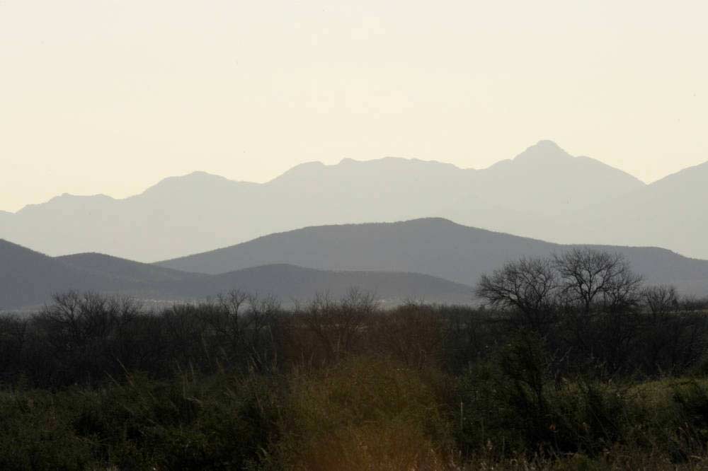 landscape of mountains in the horizon.