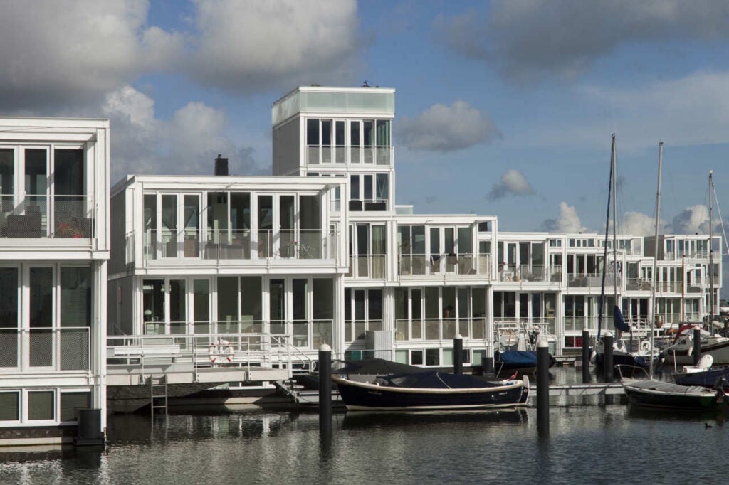Floating Houses IJburg in Amsterdam.