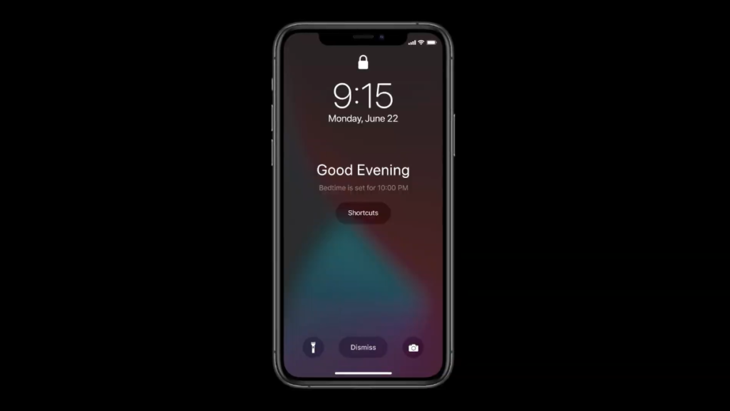 The phone tells you when to go to bed.