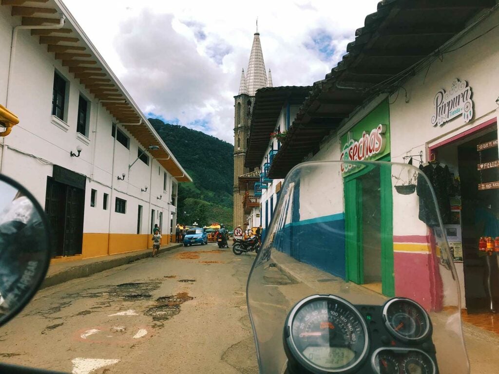 If you wait for others to join you on that motorcycle adventure you’ve been dreaming about, it may never happen. May as well get some practice in. Antioquia, Colombia.