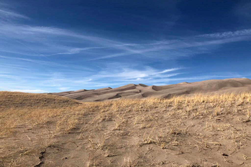 Great Sand Dunes National Park and Preserve in Colorado. Hunting is allowed in the preserve (not pictured).